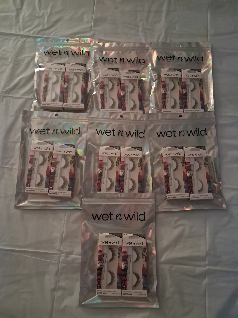 wet n wild Black False Eyelashes in Holographic Packaging